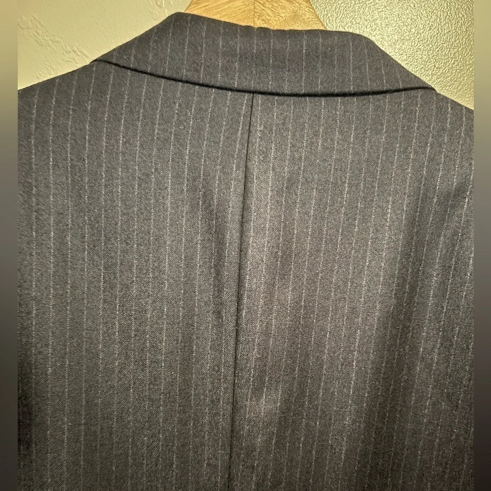 Lauren Ralph Lauren Classic Black Pinstripe Men's Blazer Wool/Cashmere Blend 46S